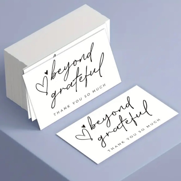 🆑 Thank You Cards 2 Styles Pack of 50 - Picture 4 of 9